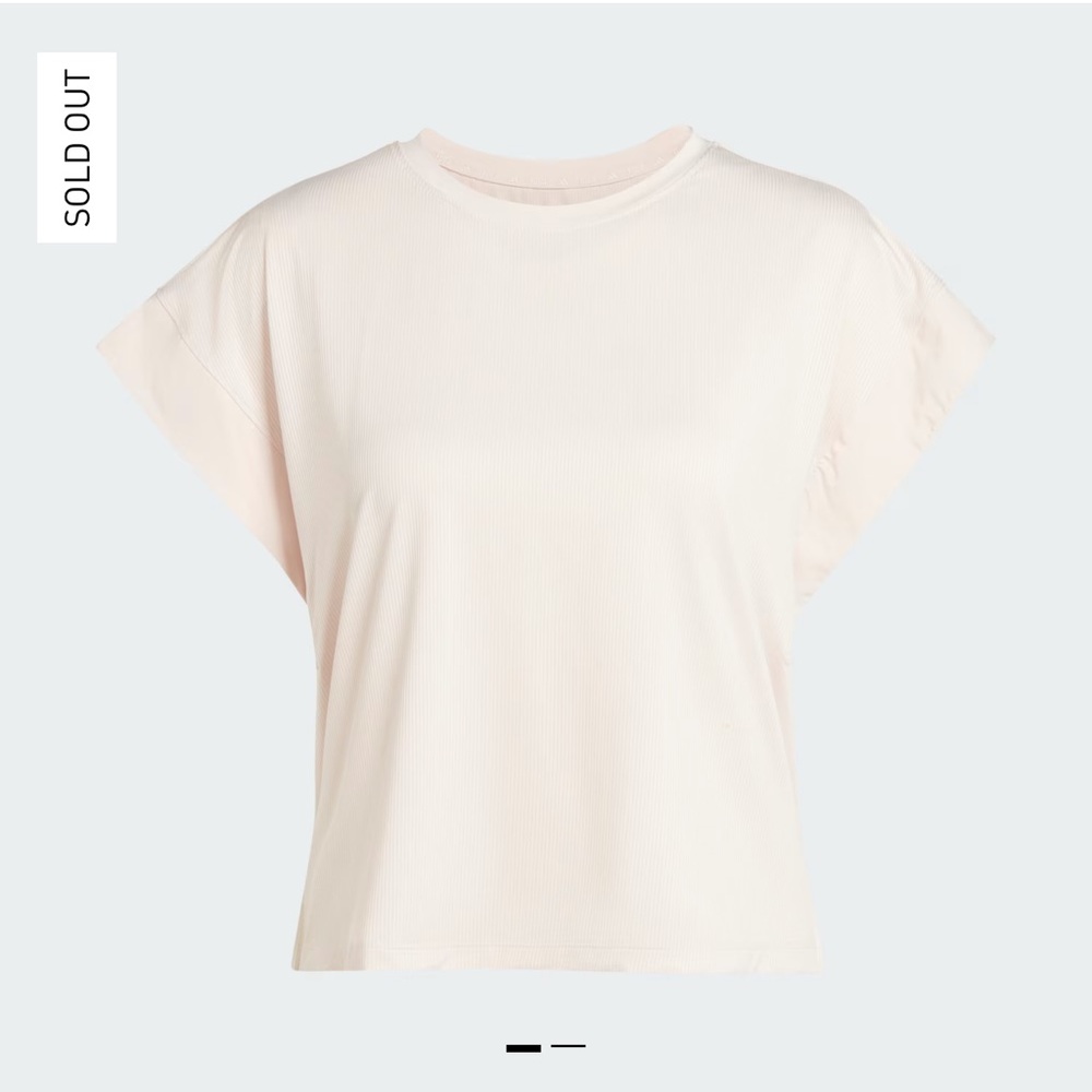 NWT Adidas Studio Tee in Putty Mauve/Grey Two - XS